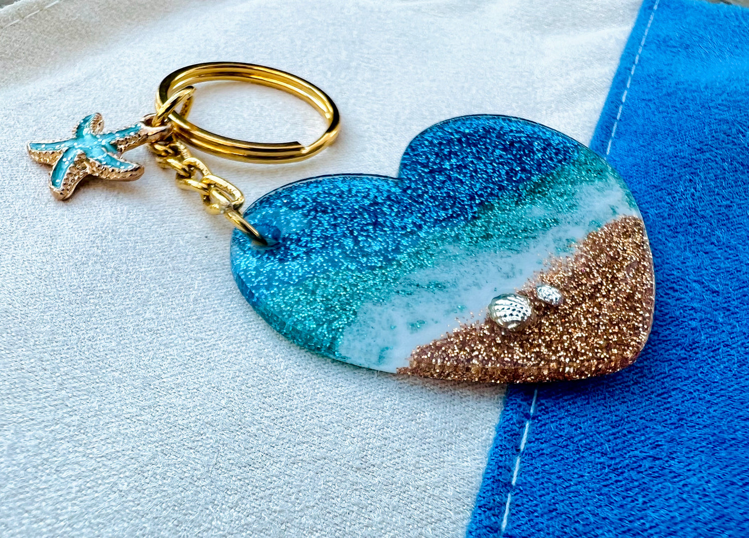 Beach 2025 themed keychains