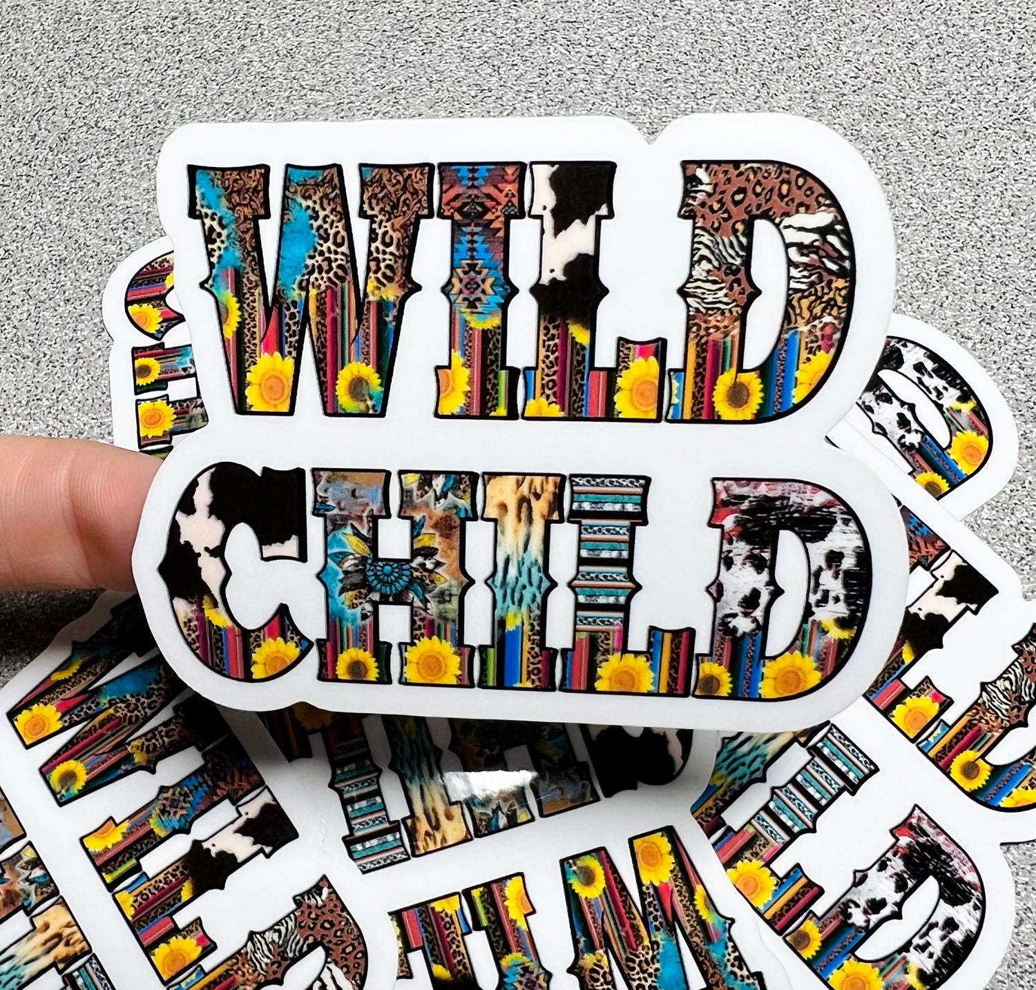 Wild Child Vinyl Sticker Decal - Cherry Pit Designs