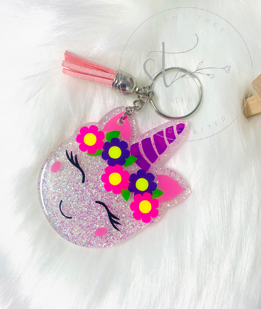 Chubby Unicorn Keychain - 3 Inch - Scent Tree Studio
