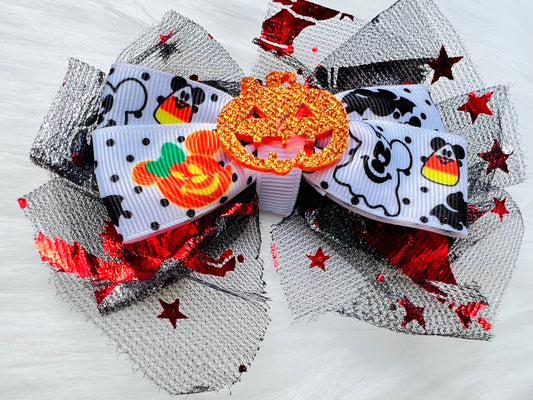 Pumpkin Mouse Mini Bow