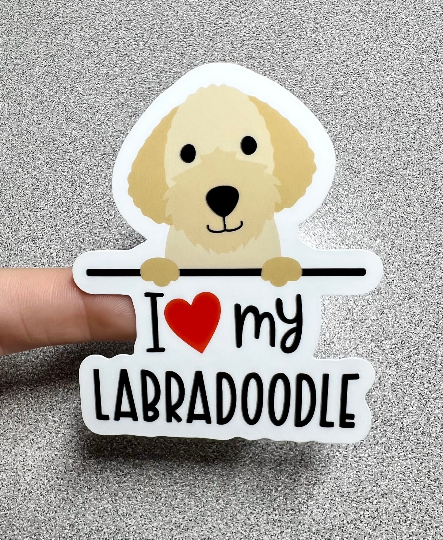 Labradoodle Love Vinyl Sticker