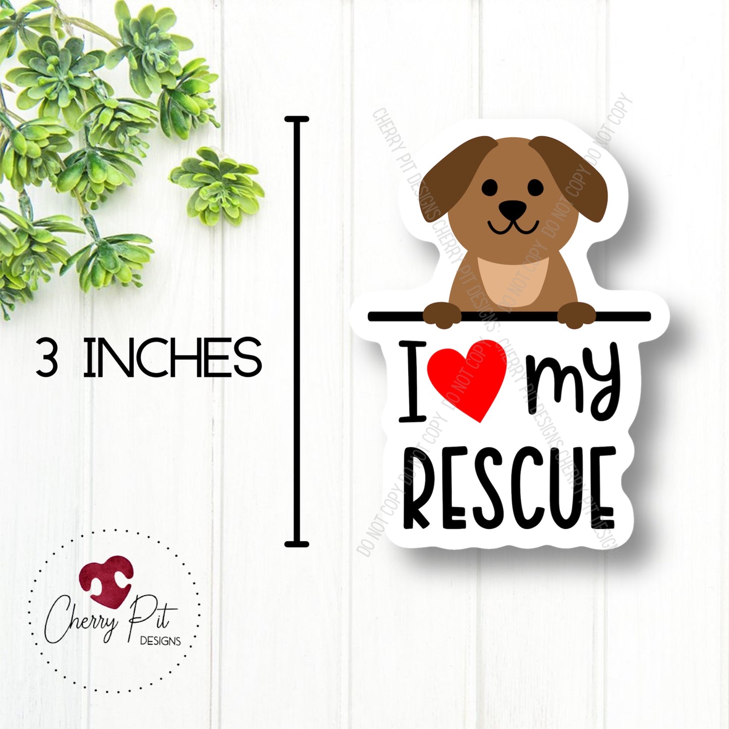 Rescue Love Vinyl Sticker