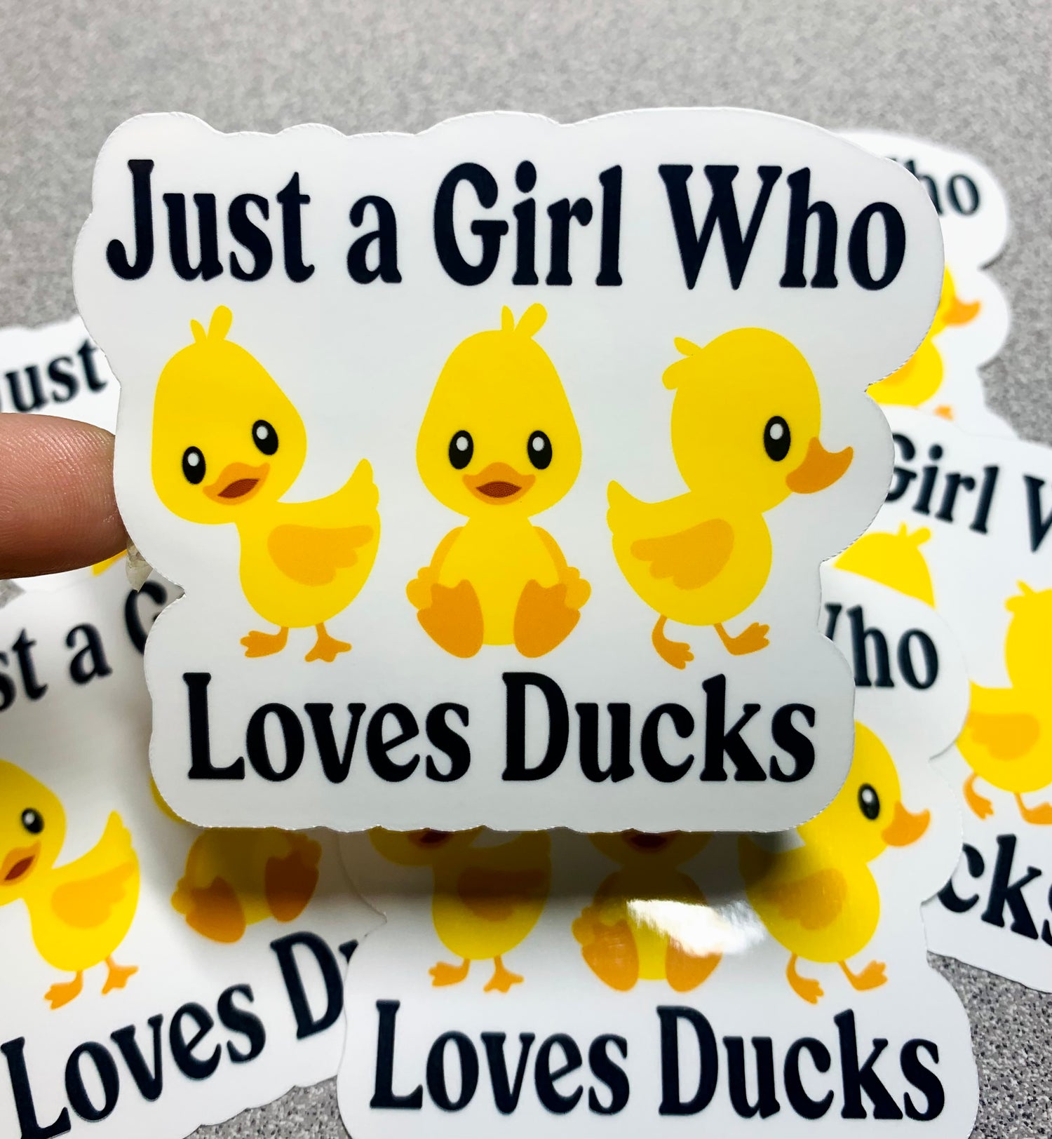 Just a Girl Who Loves Ducks Vinyl Sticker Decal - Scent Tree Studio