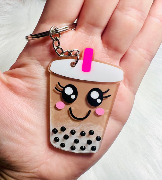 Boba Milk Tea Keychain - 2.5 Inch