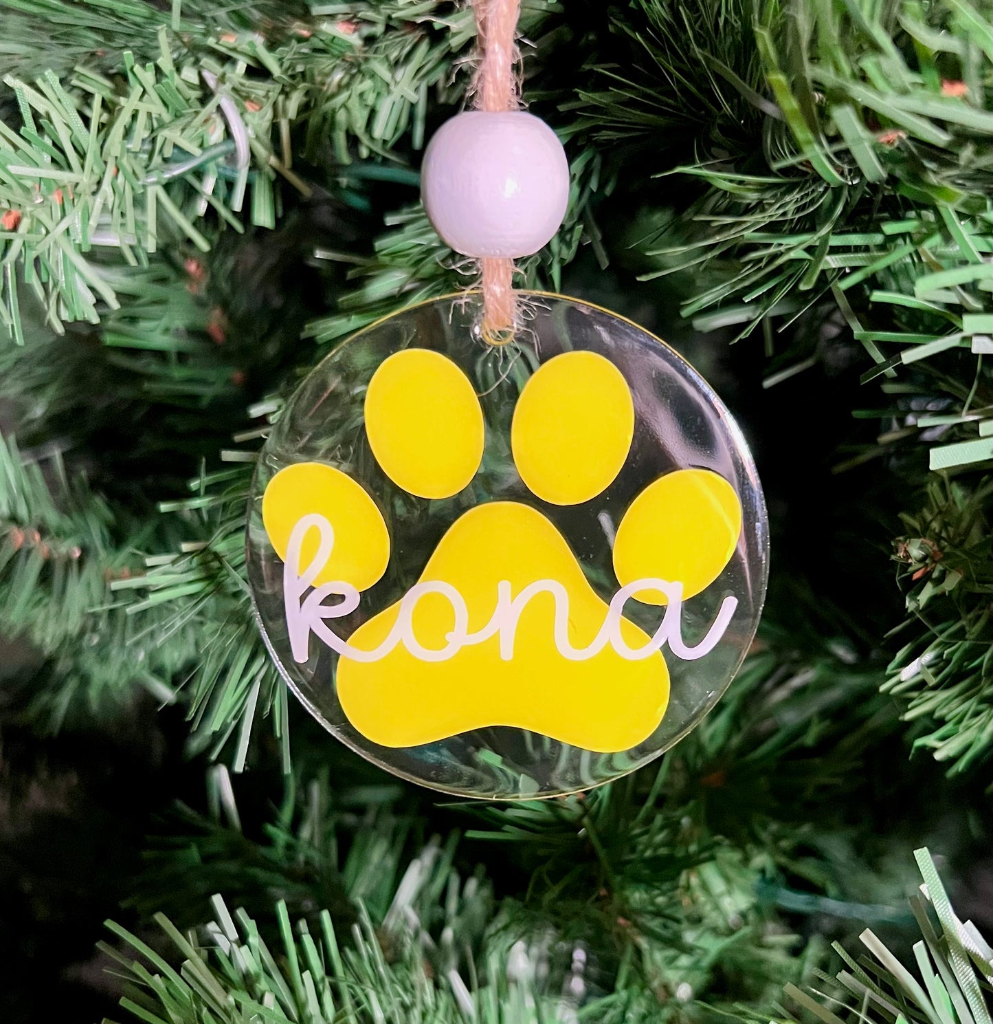 Paw Print Ornament