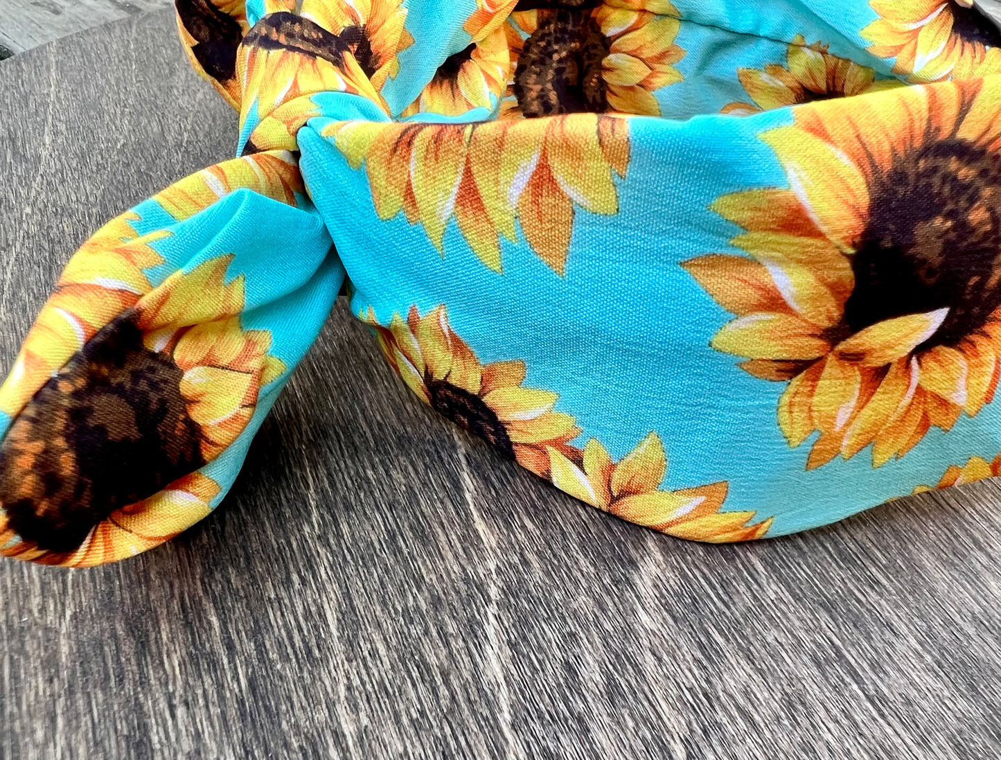 Sunflower Bow Headband
