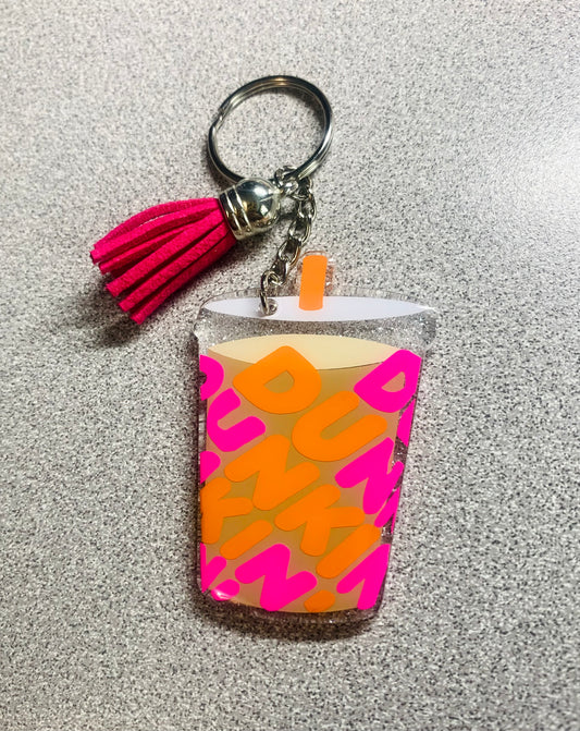 Dunkin’ Iced Coffee Keychain - 2.5 Inch - Scent Tree Studio