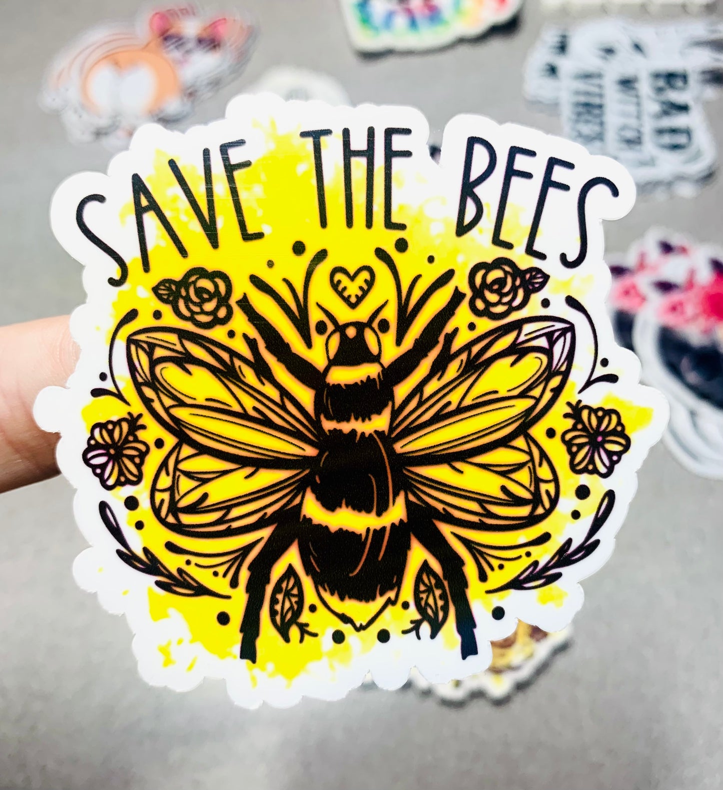 Save the Bees Vinyl Sticker - Scent Tree Studio