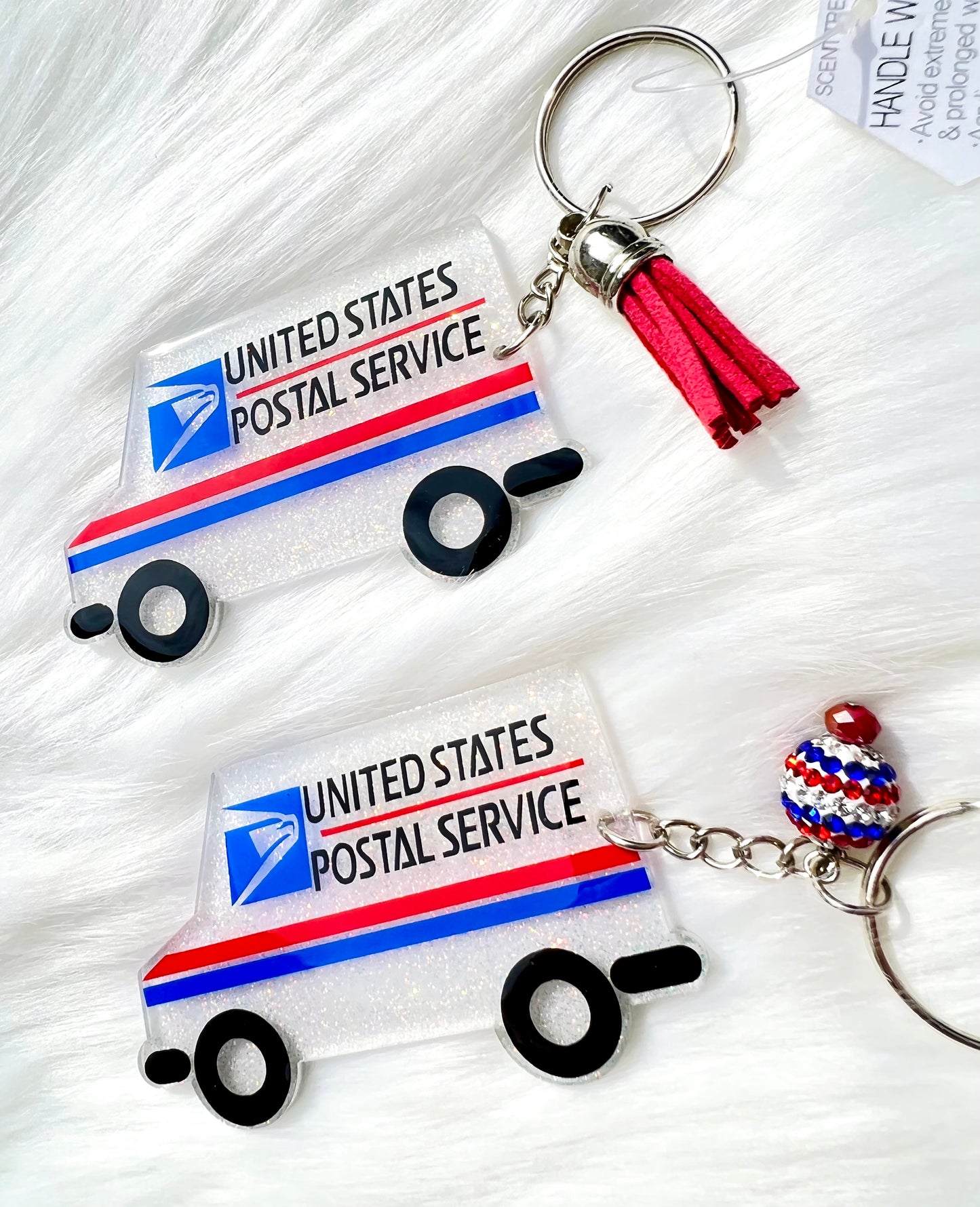 USPS Mail Truck Keychain - 3 Inch
