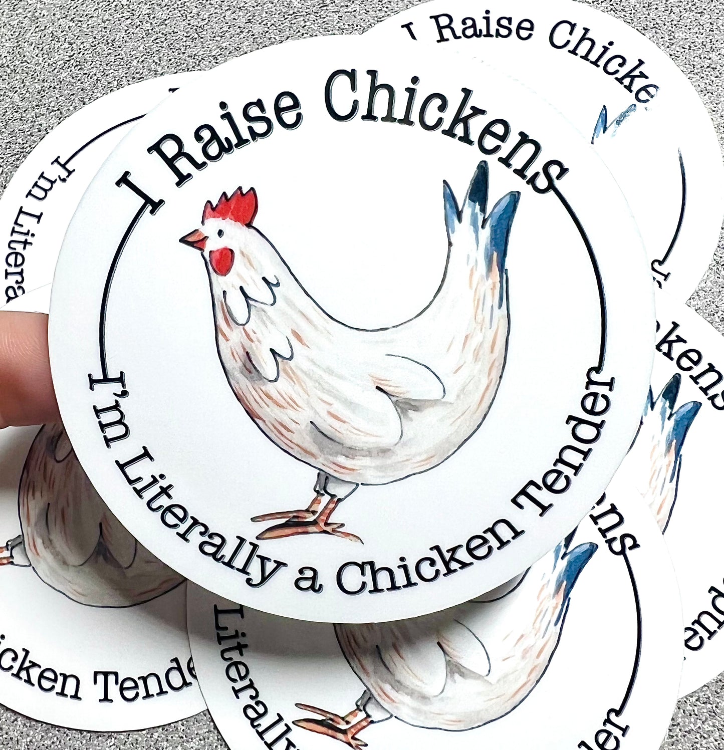 Chicken Tender Vinyl Sticker Decal - Scent Tree Studio