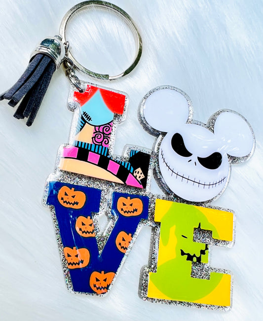 Love Nightmare Before Christmas Keychain - 3 Inch