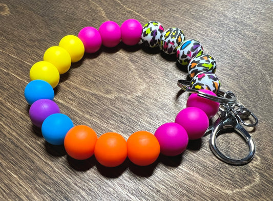 Lisa Frank Silicone Keychain Wristlet