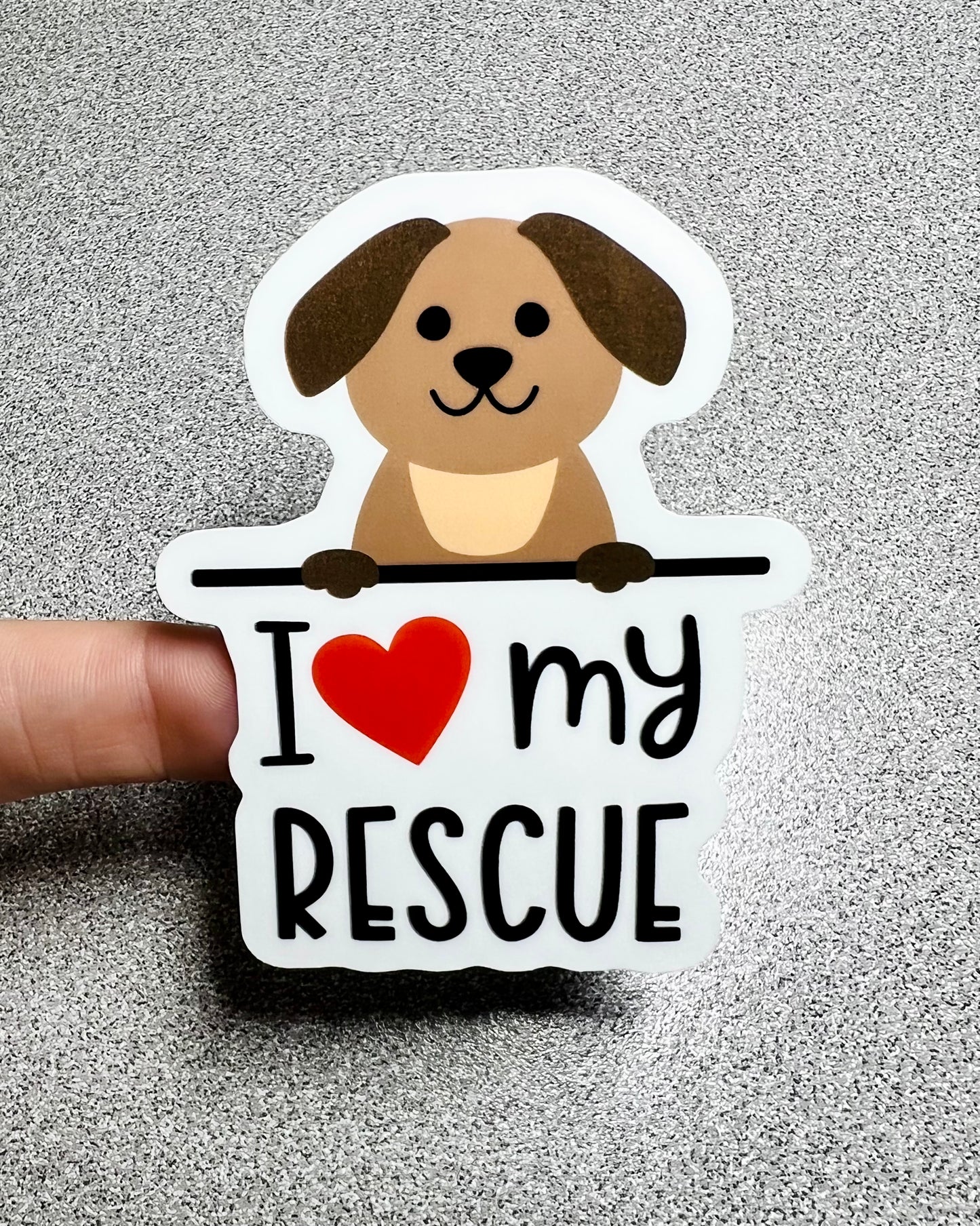 Rescue Love Vinyl Sticker