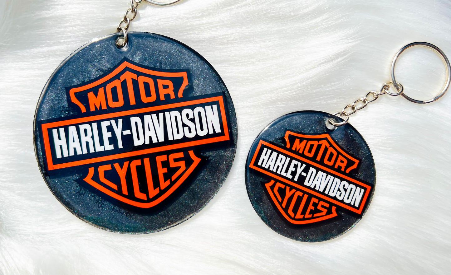 Harley Davidson Logo Keychain - Black - Scent Tree Studio