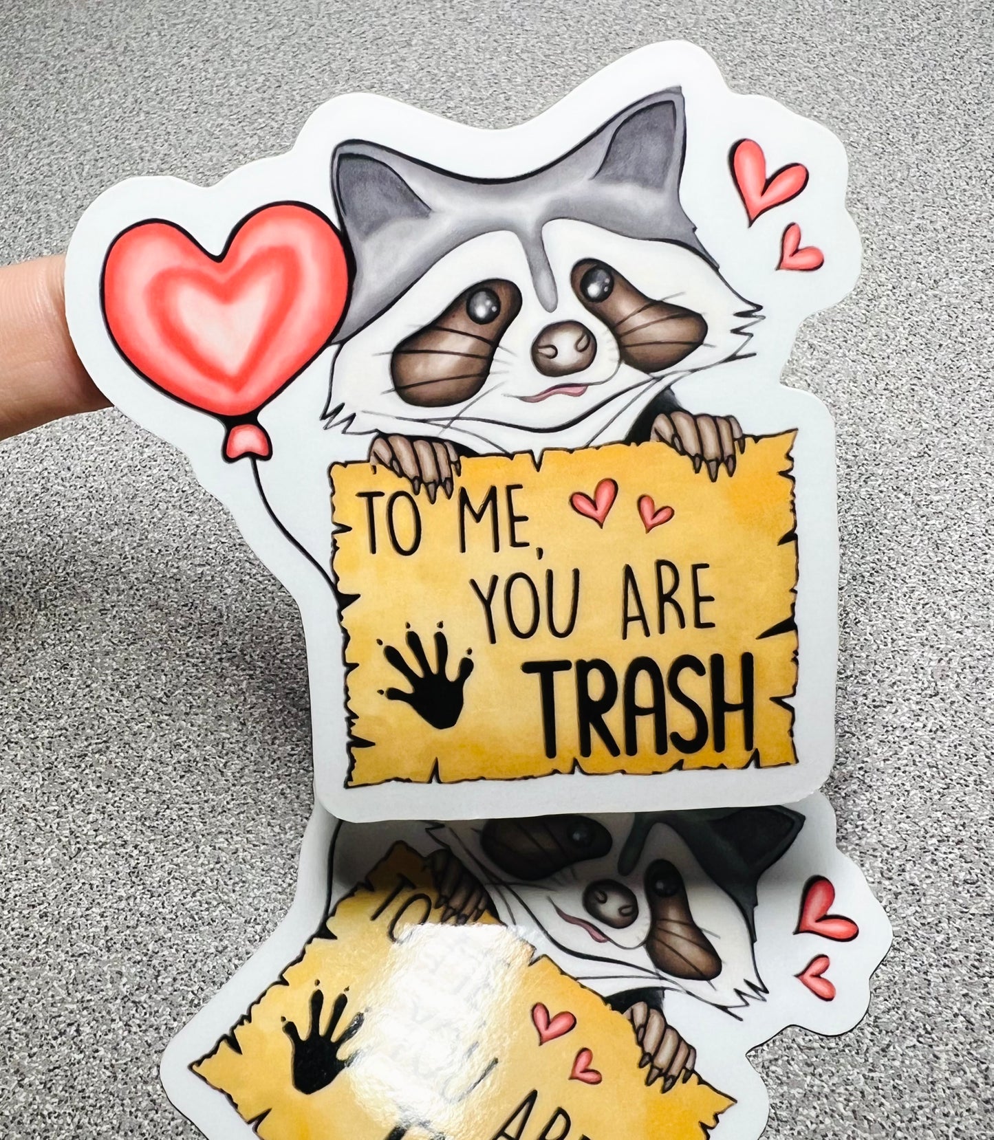 Trash Panda Raccoon Vinyl Sticker