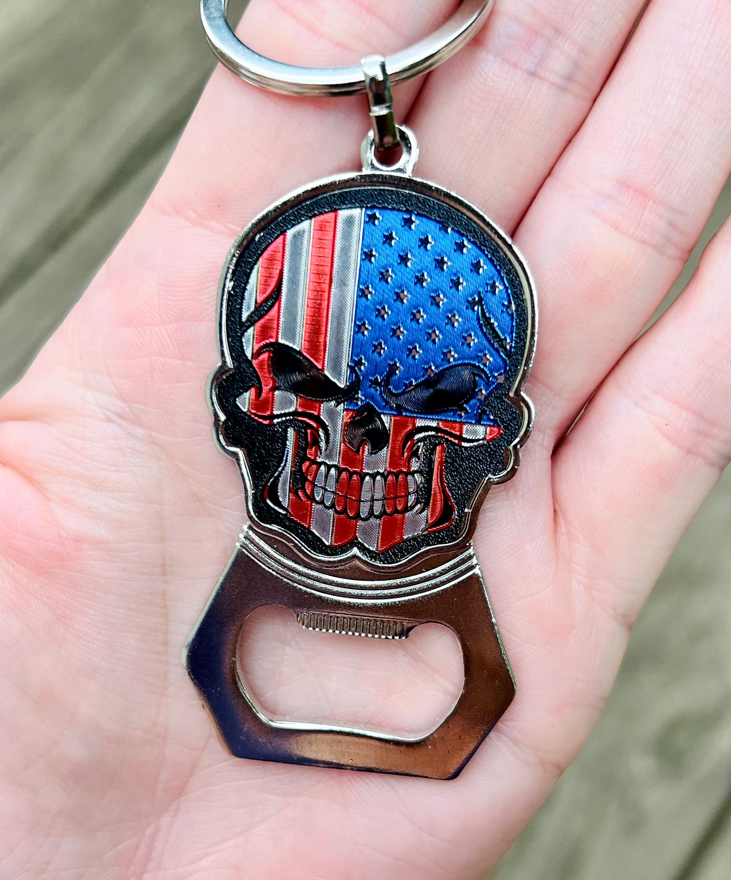 Skull bottle 2025 opener keychain