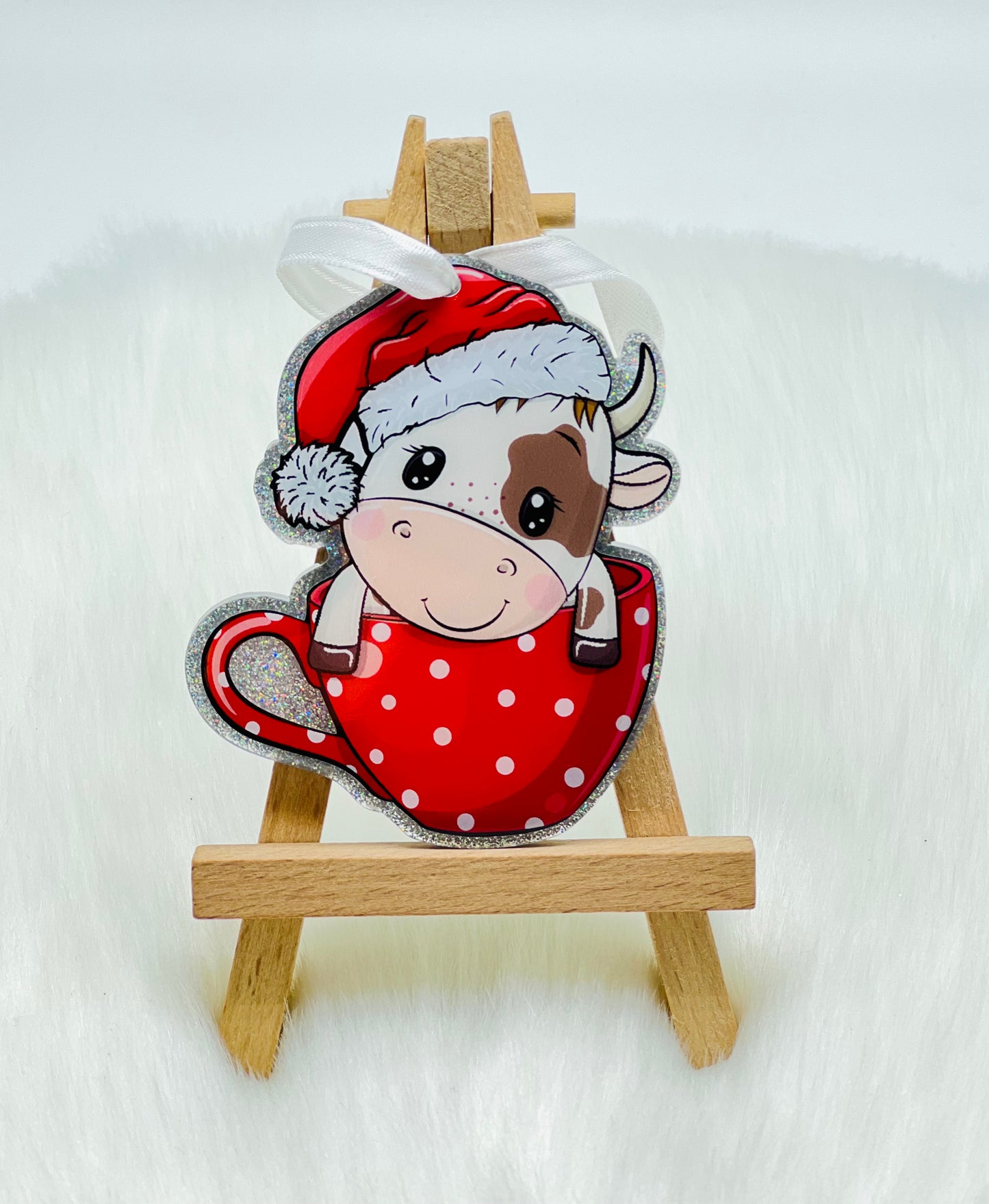 Christmas Cow Ornament