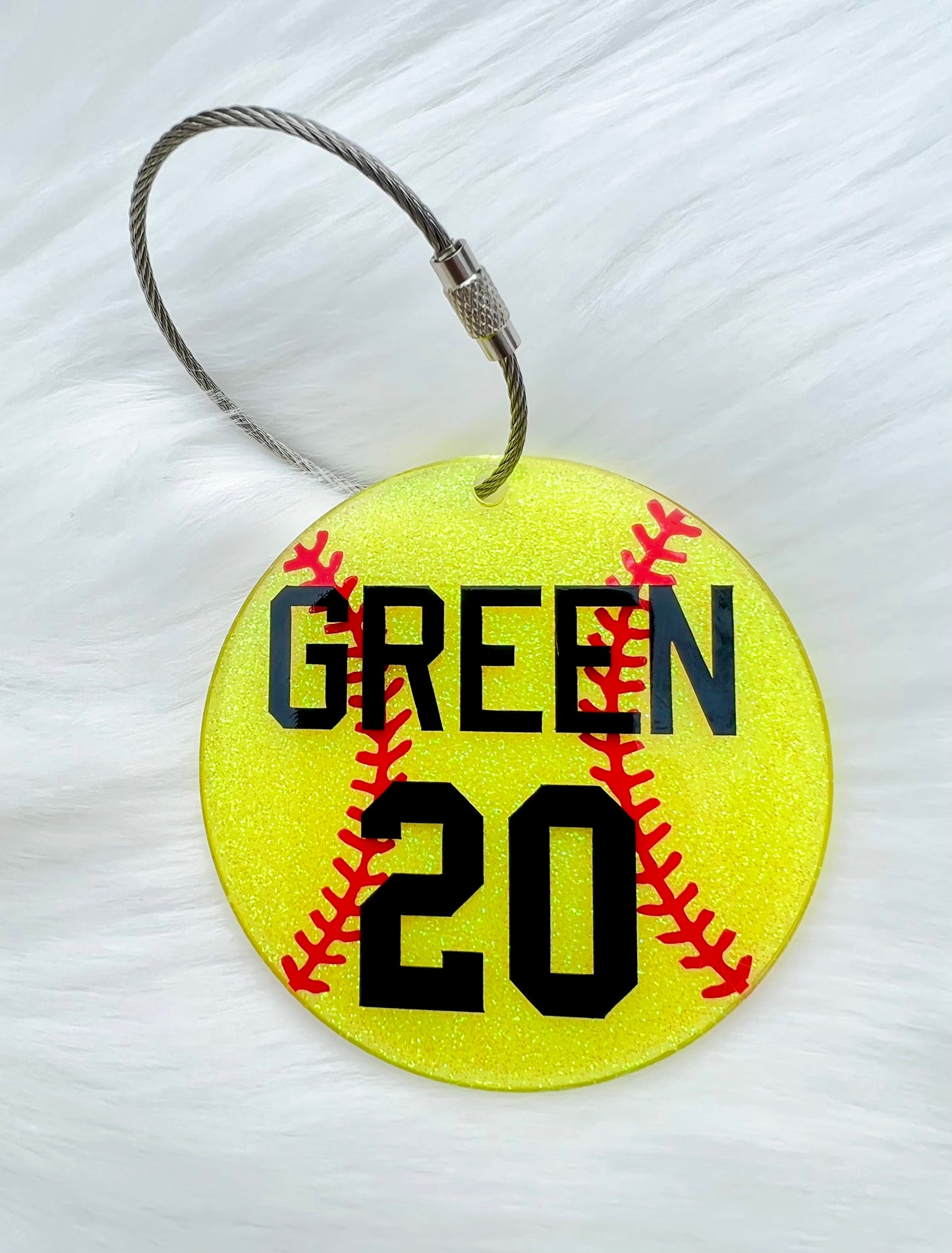 Softball/Baseball Bag Tag