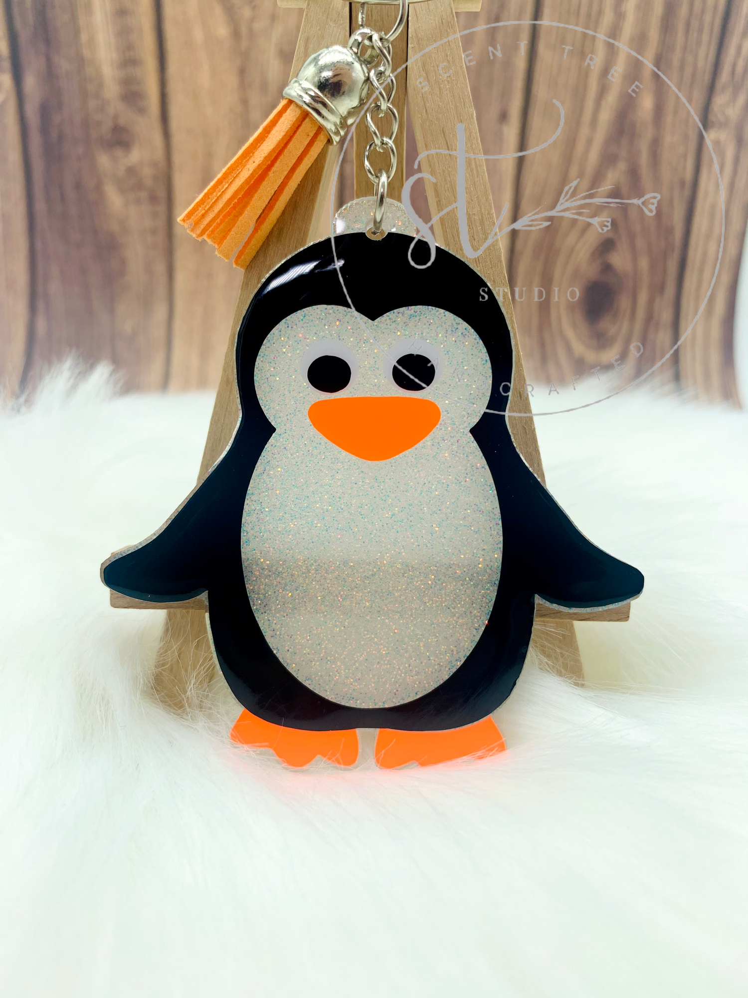 Tiffany sales penguin keychain