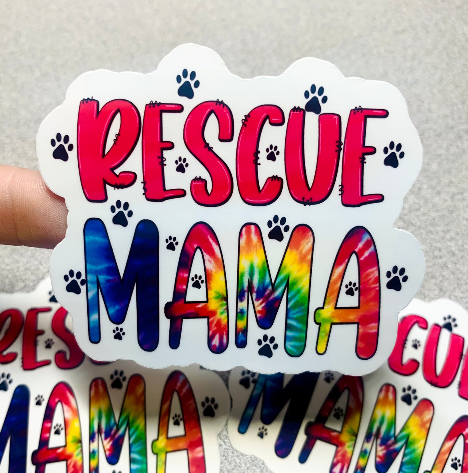 Rescue Mama Vinyl Sticker - Pink - Scent Tree Studio