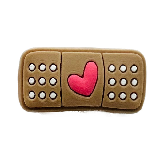 Band Aid Heart Shoe Charm