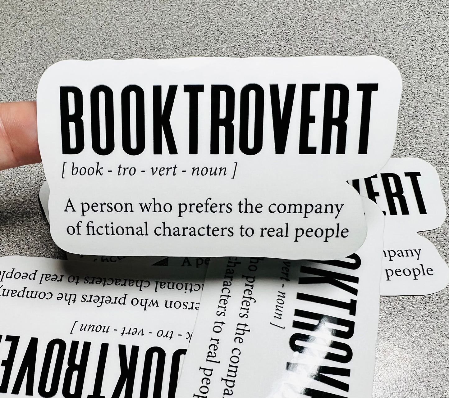Booktrovert Vinyl Sticker