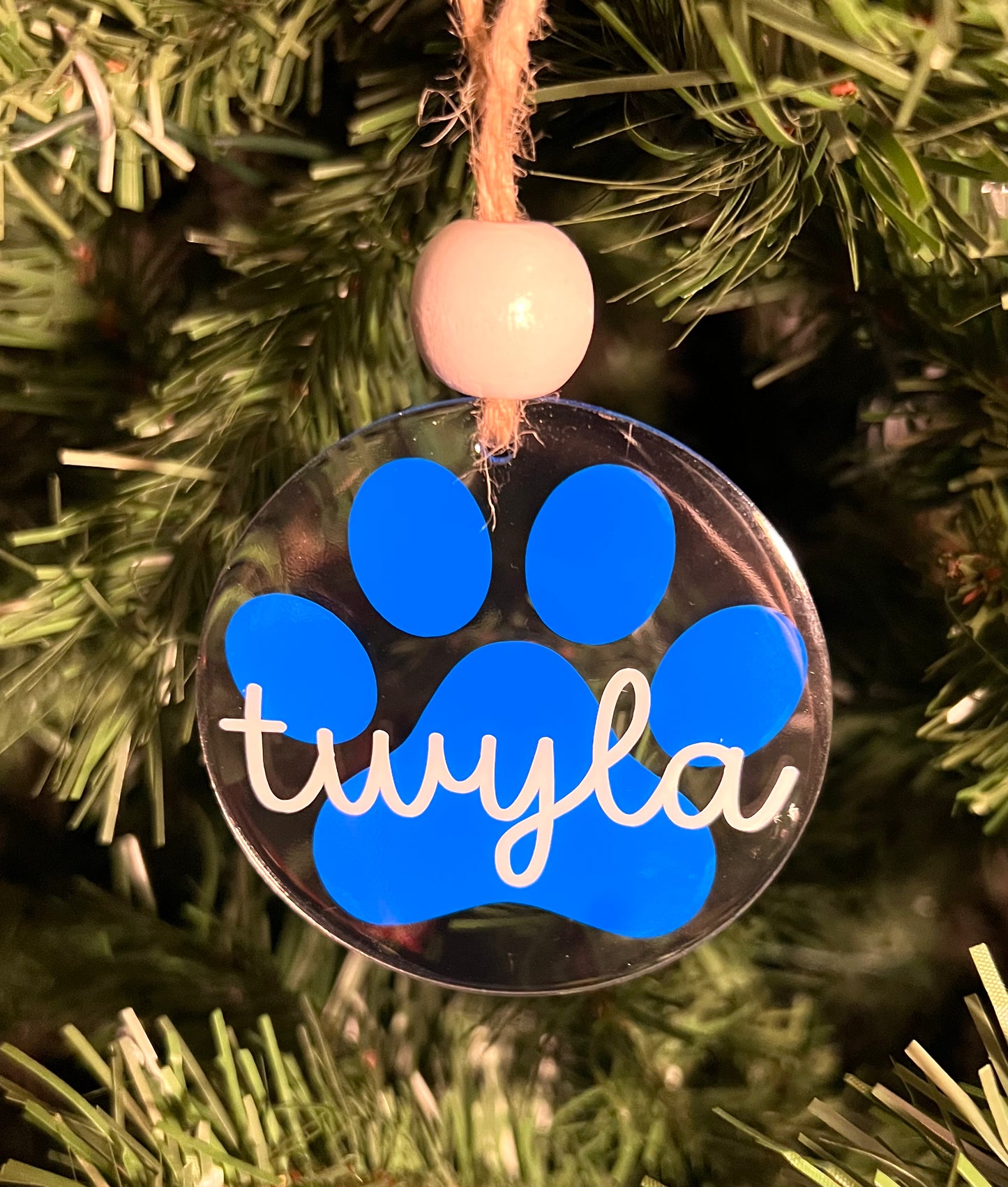 Paw Print Ornament