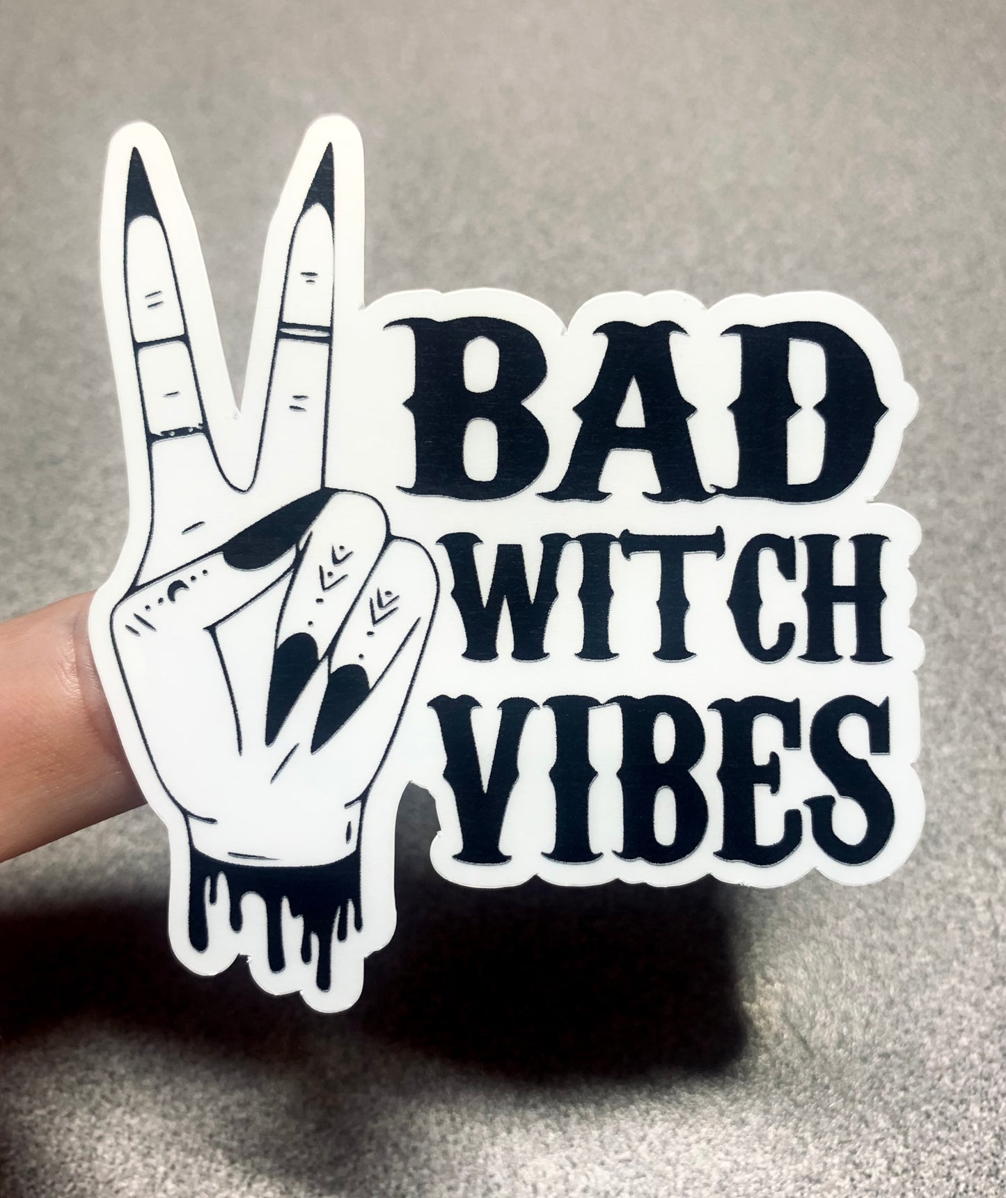 Bad Witch Vibes Vinyl Sticker - Scent Tree Studio