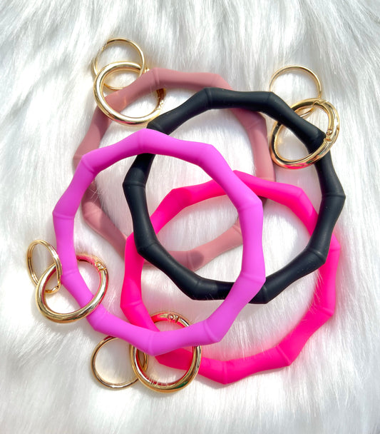 Silicone Keychain Bamboo Bangle - Scent Tree Studio