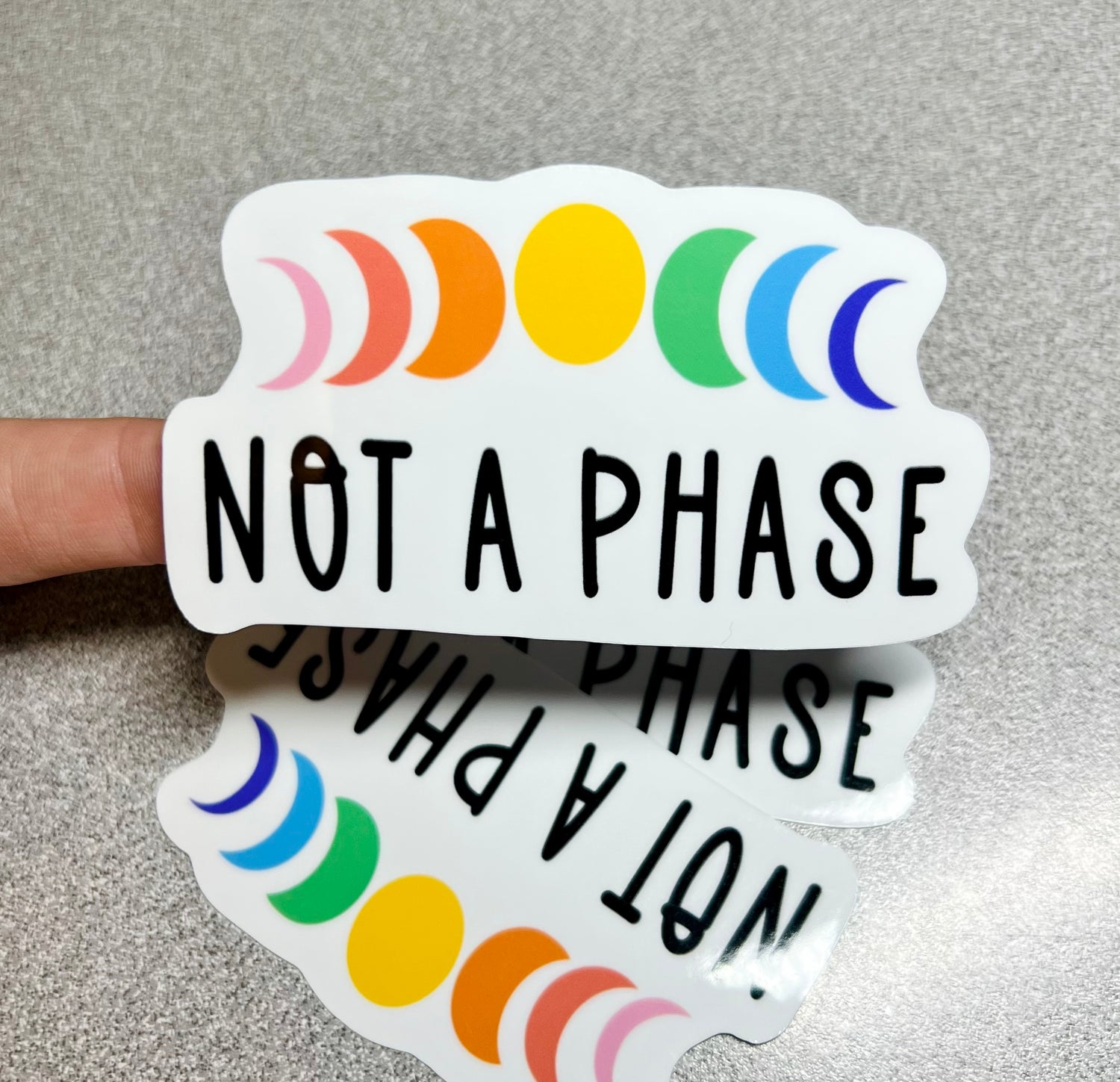Not a Phase Pride Vinyl Sticker Decal - Cherry Pit Designs