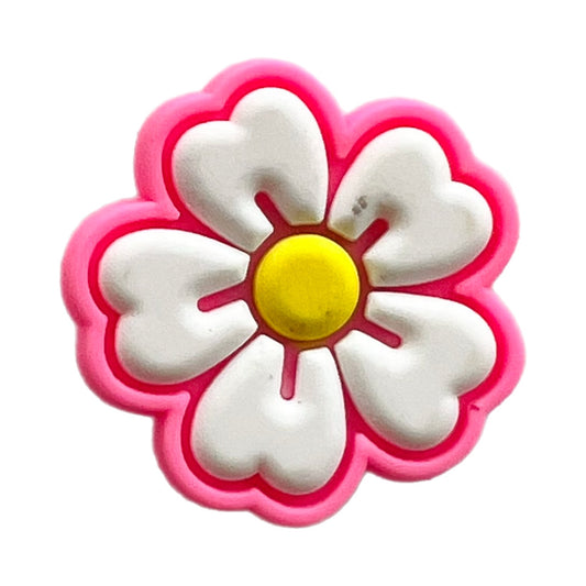 Pink Flower Shoe Charm
