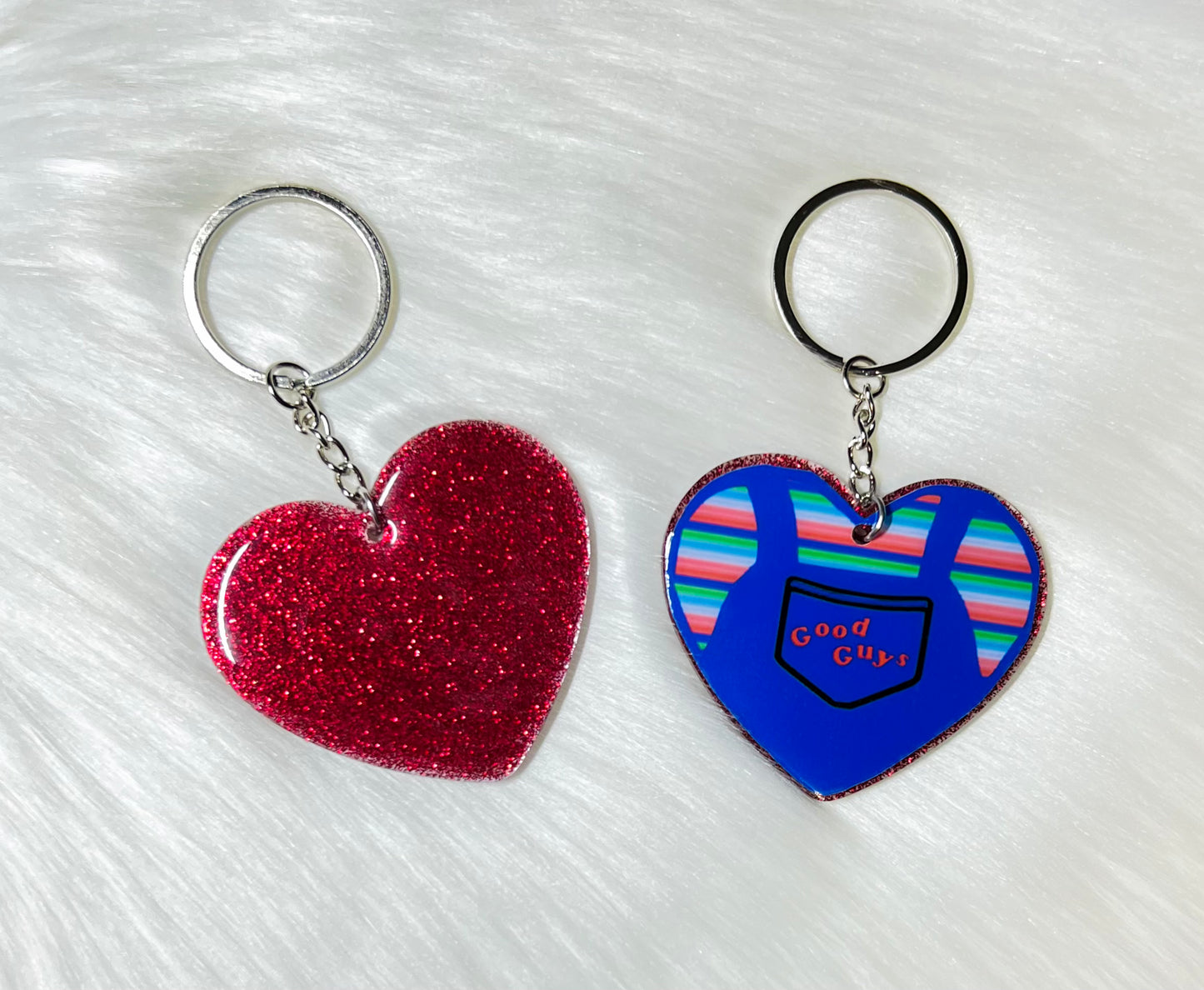 Horror Heart Keychains