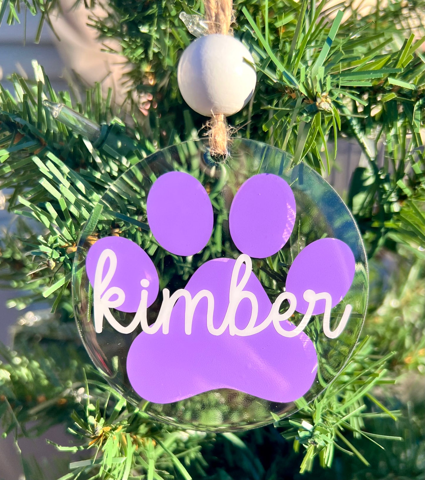 Paw Print Ornament