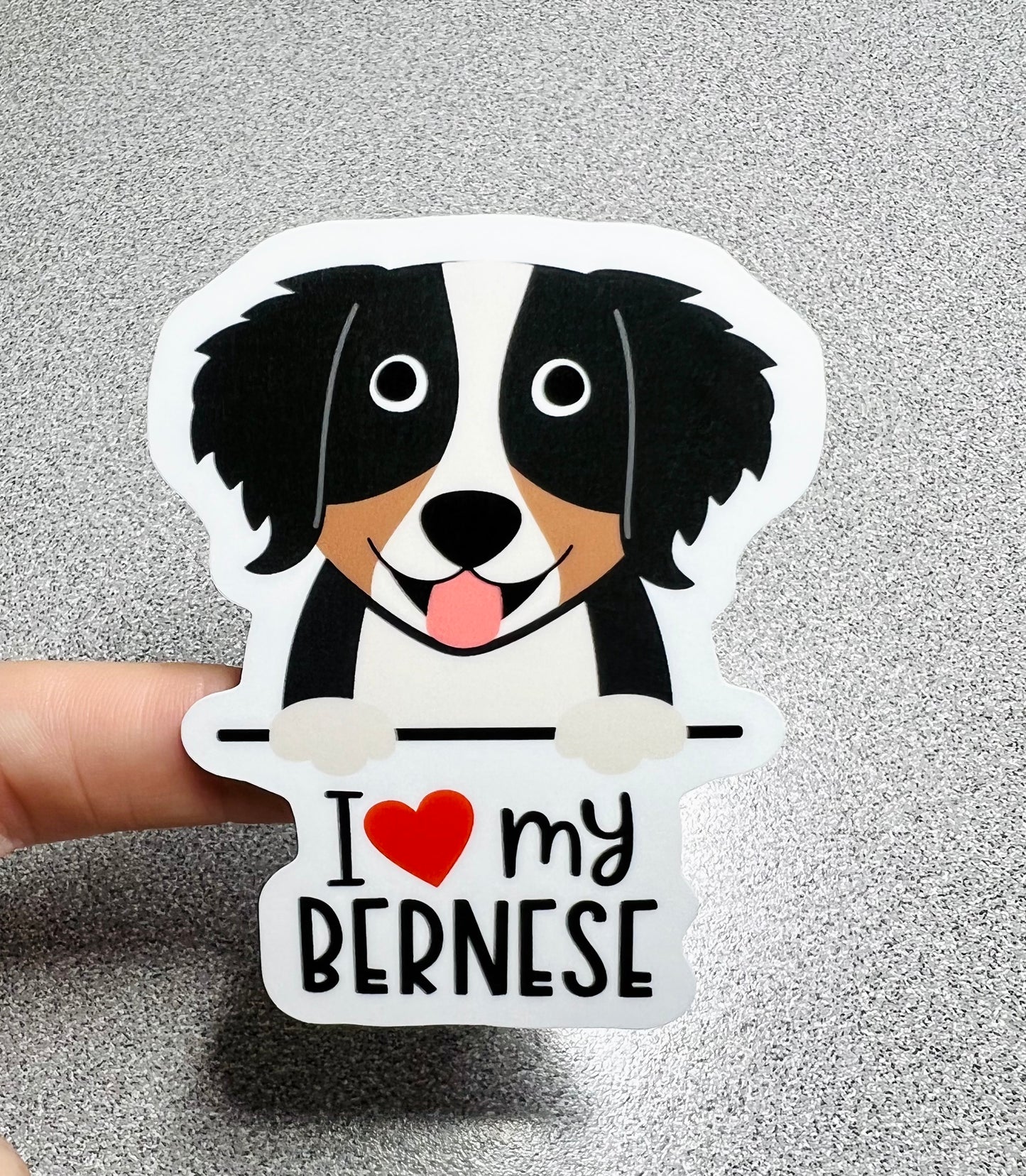 Bernese Love Vinyl Sticker