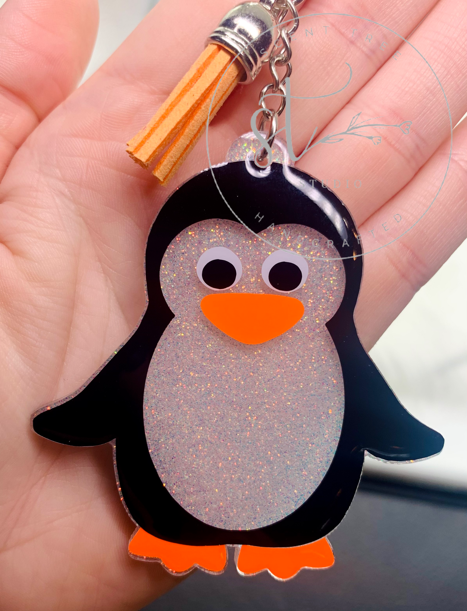 Tiffany 2025 penguin keychain