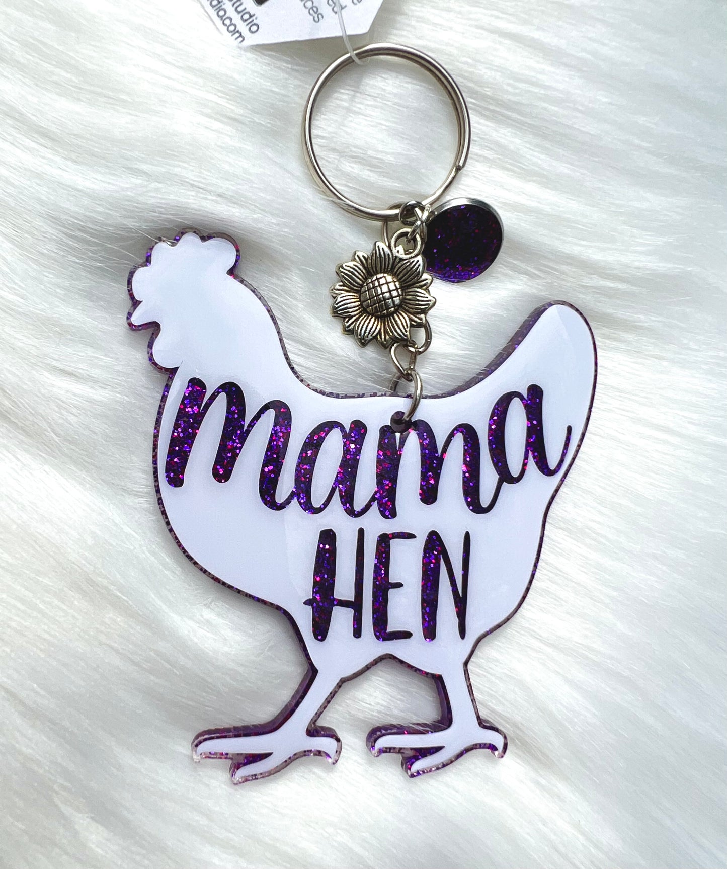 Mama Hen Chicken Keychain - 3 Inch - Scent Tree Studio