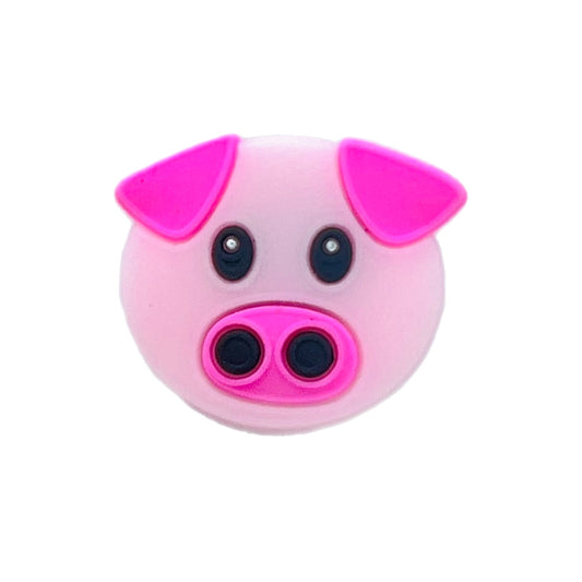 Pig Head Shoe Charm