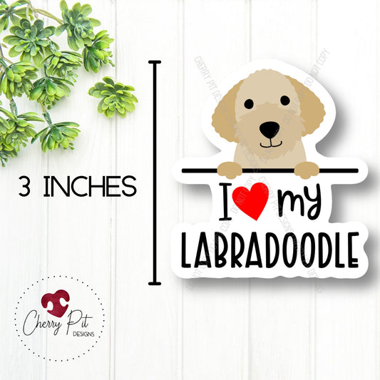 Labradoodle Love Vinyl Sticker