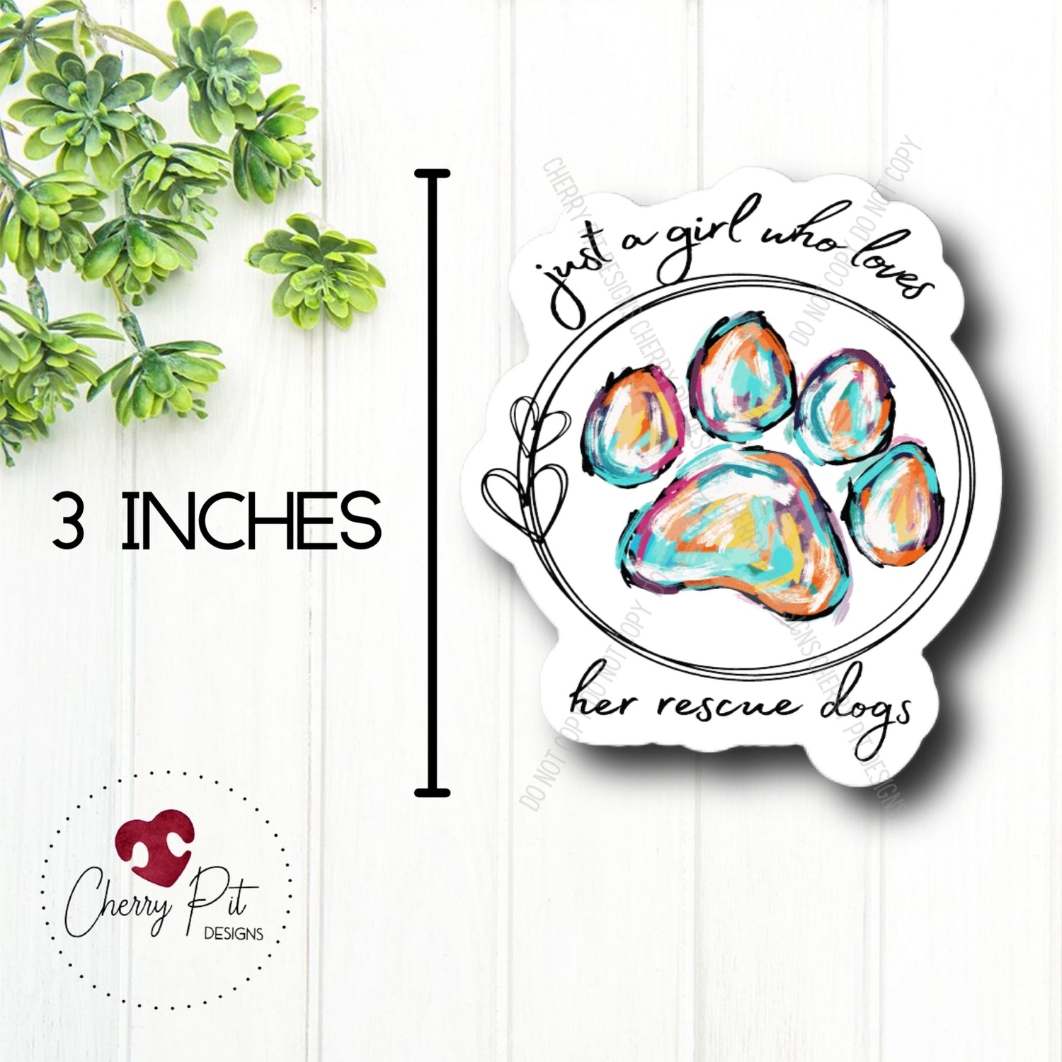 Dog/Rescue Vinyl Stickers