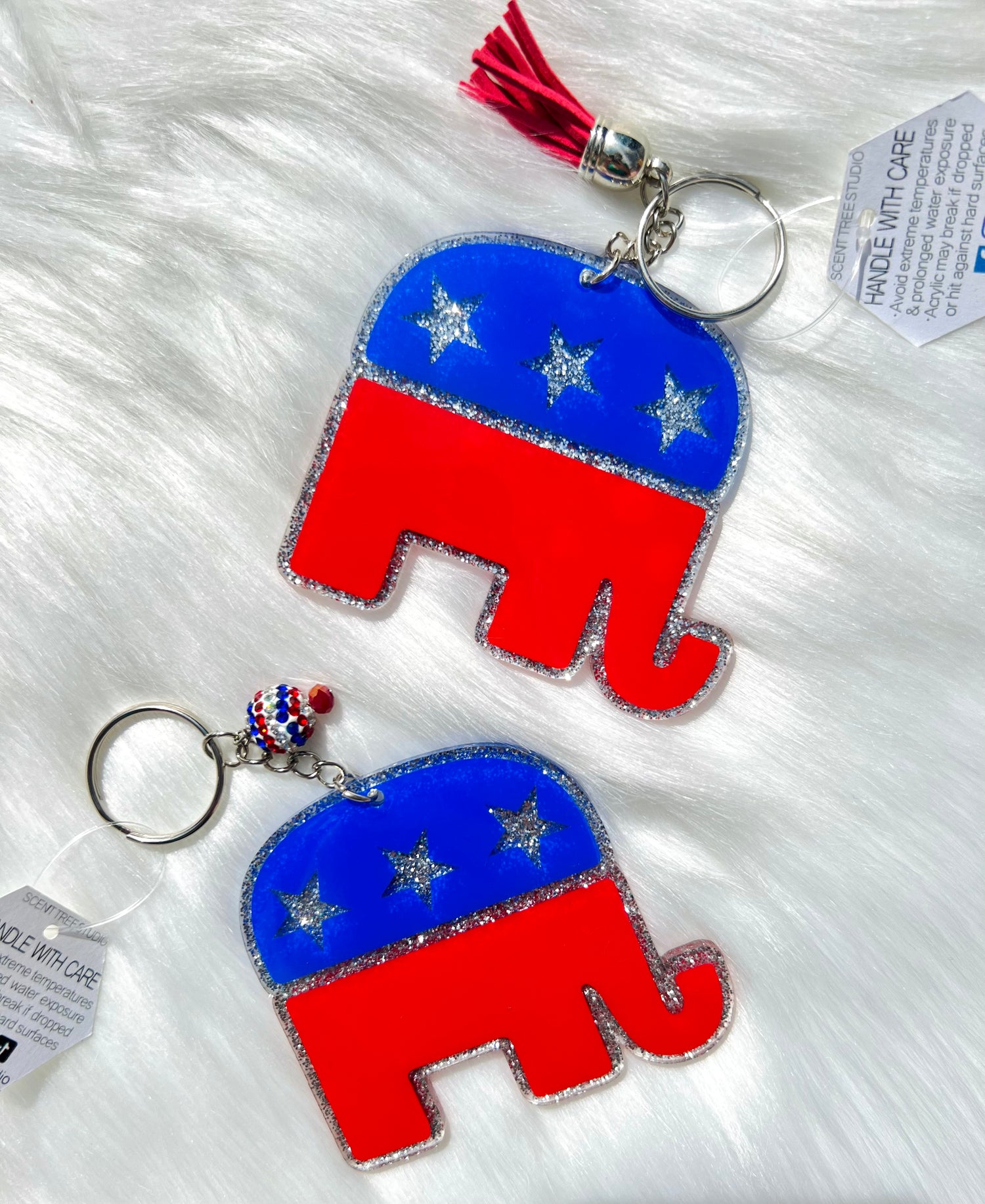 Republican Elephant Keychain - 3 Inch - Scent Tree Studio