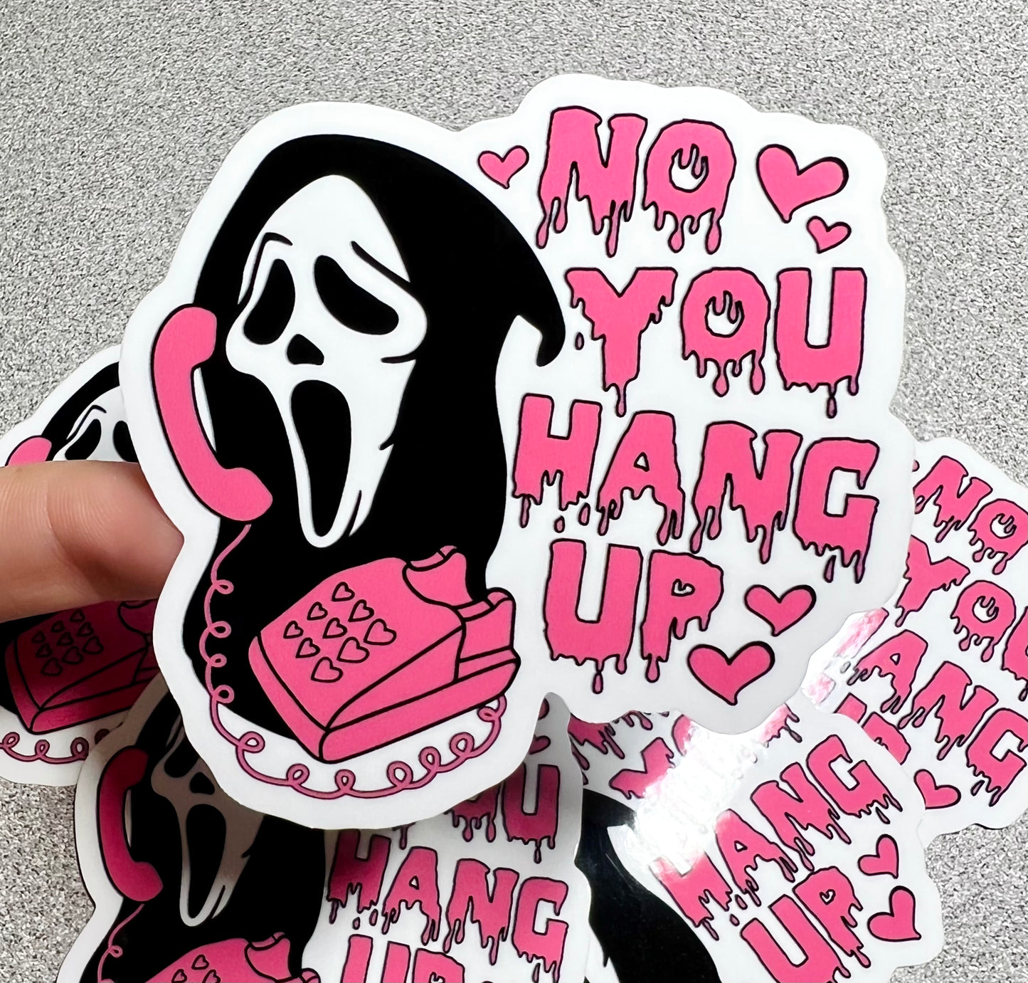 Hang Up Scream Vinyl Sticker Decal - Cherry Pit Designs