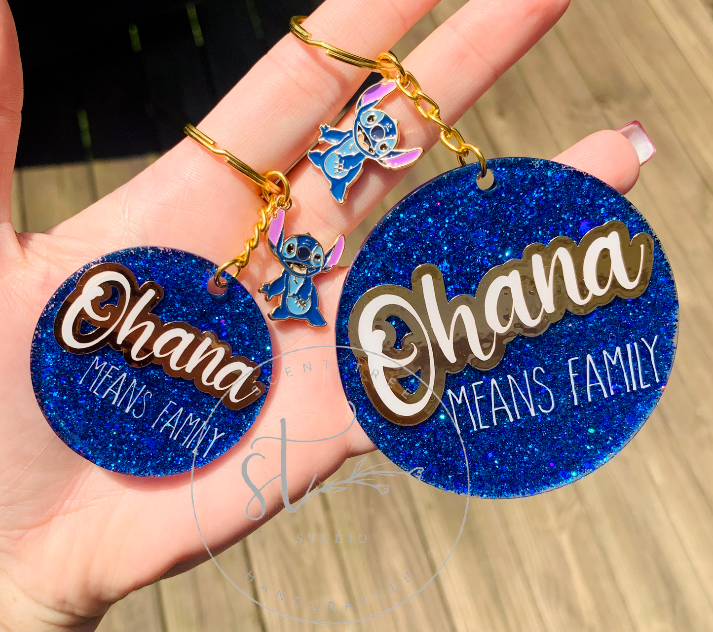 Ohana Stitch Keychain - Scent Tree Studio