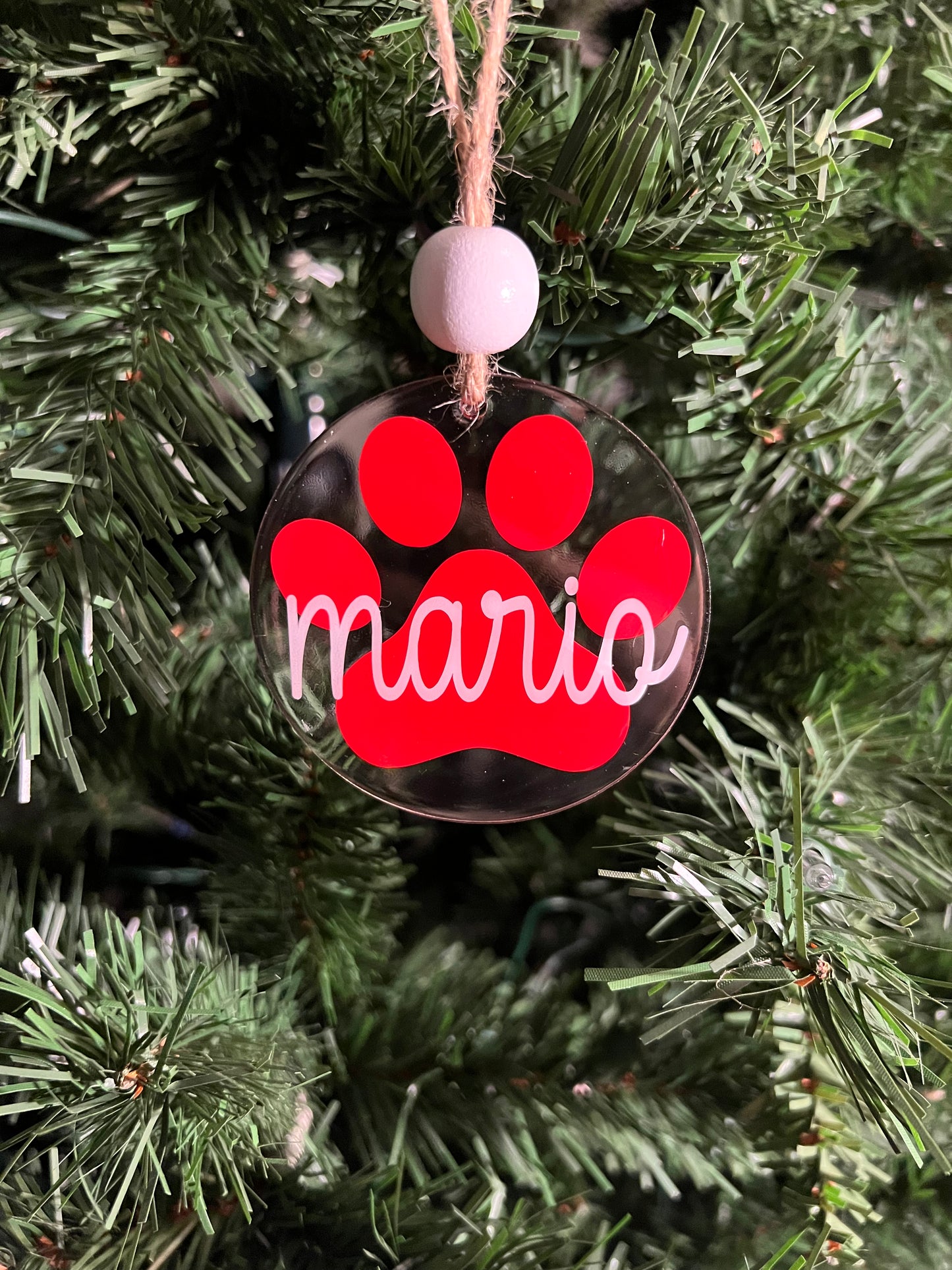 Paw Print Ornament