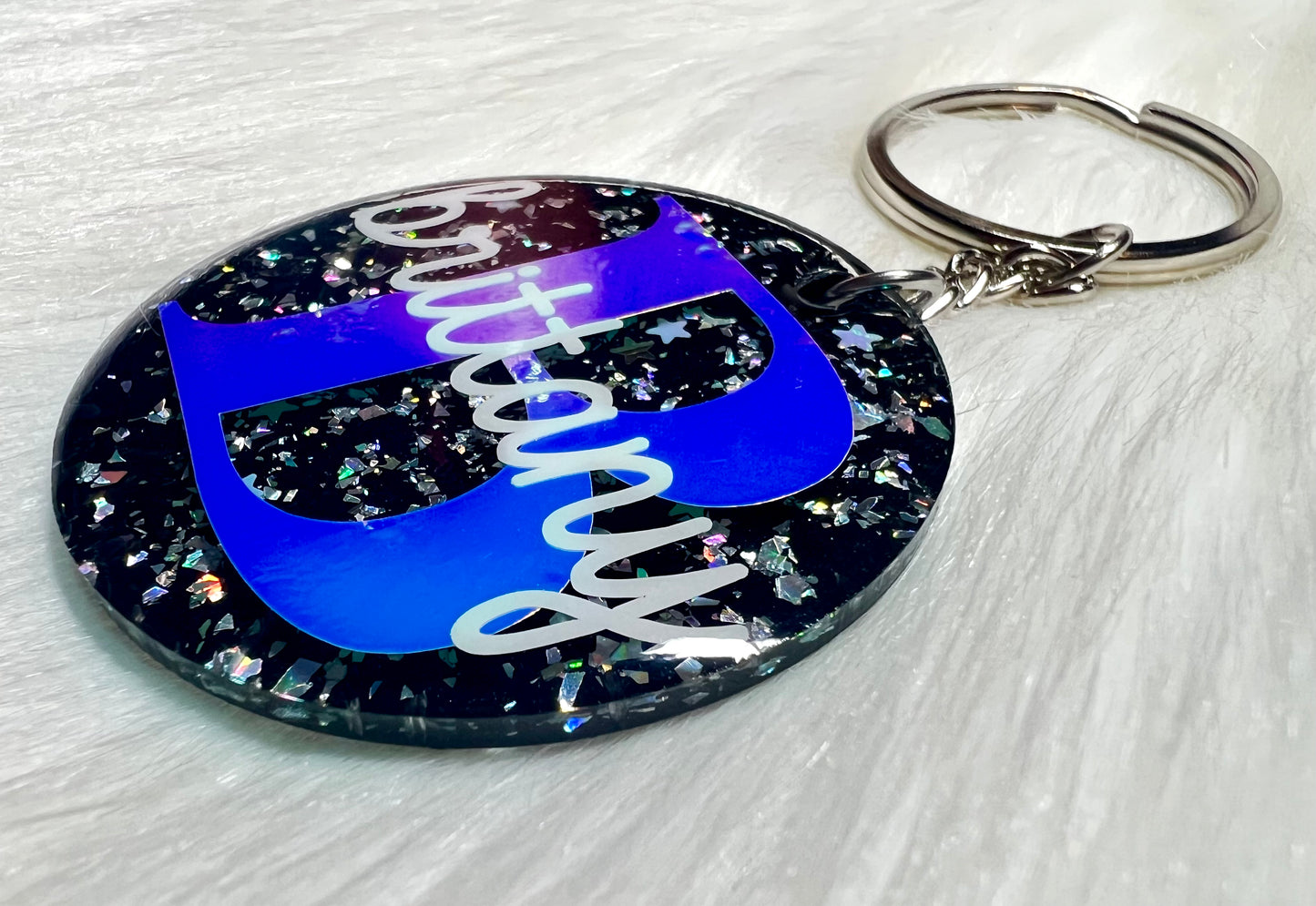 Personalized Galaxy Name Keychain - 2 Inch